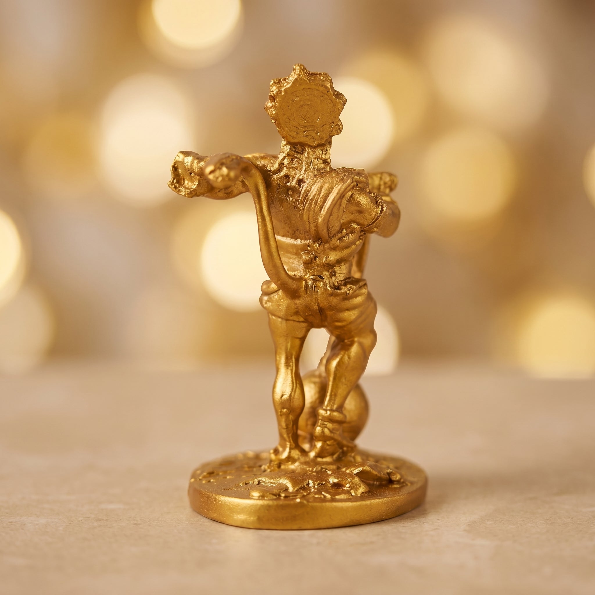 Bahubali Hanuman Ji Antique Gold