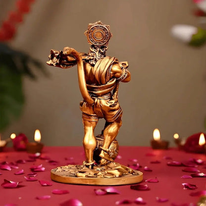 Bahubali Hanuman Ji Antique Gold