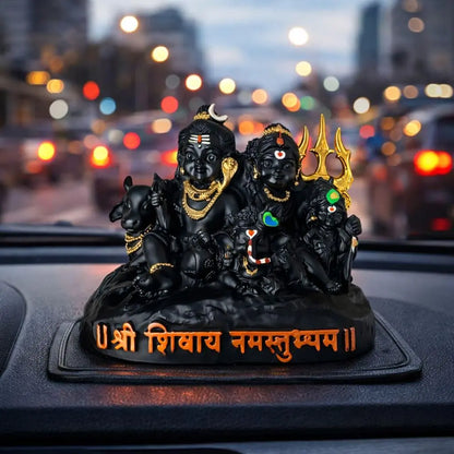 Shiv Parivar Black– Complete Divine Family